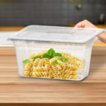 4-SOGA 150mm Clear Gastronorm GN Pan 1/3 Food Tray Storage Bundle of 4 with Lid