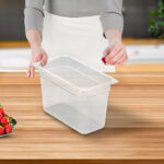 6-SOGA 200mm Clear Gastronorm GN Pan 1/3 Food Tray Storage Bundle of 4