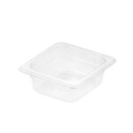 1-SOGA 65mm Clear Gastronorm GN Pan 1/6 Food Tray Storage