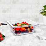 3-SOGA 65mm Clear Gastronorm GN Pan 1/6 Food Tray Storage