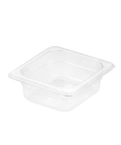 1-SOGA 65mm Clear Gastronorm GN Pan 1/6 Food Tray Storage