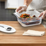 4-SOGA 65mm Clear Gastronorm GN Pan 1/6 Food Tray Storage
