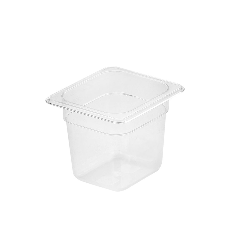 1-SOGA 150mm Clear Gastronorm GN Pan 1/6 Food Tray Storage
