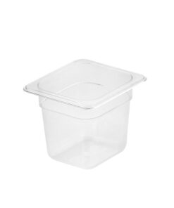 1-SOGA 150mm Clear Gastronorm GN Pan 1/6 Food Tray Storage