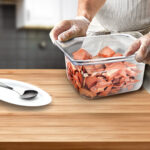 6-SOGA 150mm Clear Gastronorm GN Pan 1/6 Food Tray Storage Bundle of 4