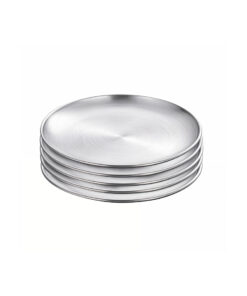 1-SOGA 14cm Premium Silver Grilling Plate  Durable