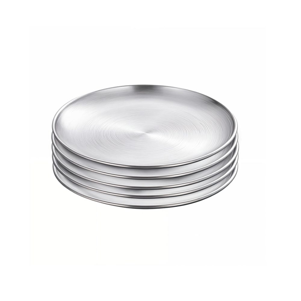 1-SOGA 20cm Premium Silver Grilling Plate  Durable