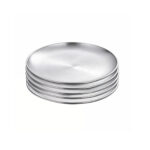 1-SOGA 20cm Premium Silver Grilling Plate  Durable
