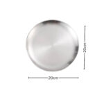 3-SOGA 20cm Premium Silver Grilling Plate  Durable