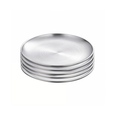 1-SOGA 20cm Premium Silver Grilling Plate  Durable