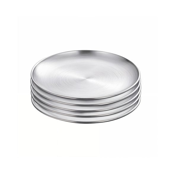 1-SOGA 20cm Premium Silver Grilling Plate  Durable