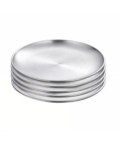 1-SOGA 23cm Premium Silver Grilling Plate  Durable Heat Resistant