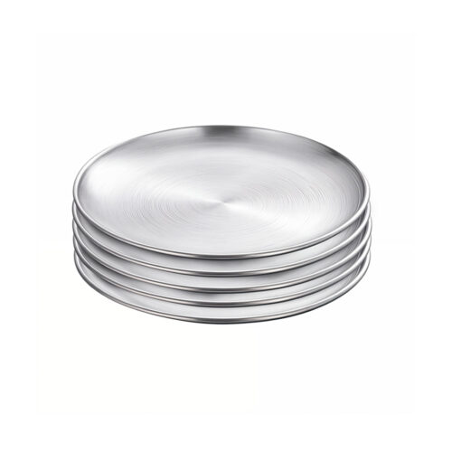 1-SOGA 23cm Premium Silver Grilling Plate  Durable Heat Resistant