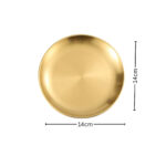 3-SOGA 14cm Premium Gold Grilling Plate  Durable