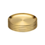 1-SOGA 20cm Premium Gold Grilling Plate  Durable Heat Resistant