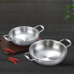 6-SOGA 18cm Premium Silver Seafood Dry Pot Stockpot Versatile and Durable Kitchen Essential