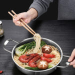 8-SOGA 22cm Premium Silver Seafood Dry Pot Stockpot Versatile and Durable Kitchen Essential