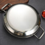 8-SOGA 28cm Dry Pot with Natural Color 201 Material Constructed from Stainless Steel Kitchen Essentials