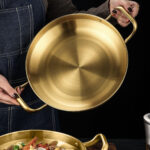 Gold Plated 202 Material Stainless Steel and Kitchen essentials