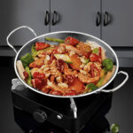 2-Soga 21cm Signature Dry Pot crafted with 201 Material in Silver Color For Kitchen Essential
