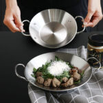 5-Soga 21cm Signature Dry Pot crafted with 201 Material in Silver Color For Kitchen Essential