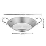 6-Soga 21cm Signature Dry Pot crafted with 201 Material in Silver Color For Kitchen Essential