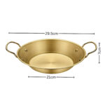 6-Soga 21cm Signature Dry Pot And crafted with 201 Material in Gold for Kitchen Essential
