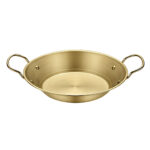 1-Soga 25cm Signature Dry Pot And crafted with 201 Material in Gold for Kitchen Essential