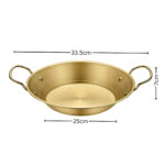 6-Soga 25cm Signature Dry Pot And crafted with 201 Material in Gold for Kitchen Essential
