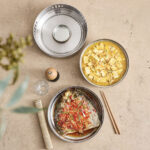 6-SOGA 28cm Dry Pot with Hammered Texture Natural Gold Color Kitchen Essential