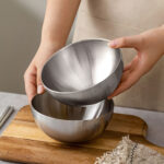 7-SOGA 15cm Elegant Silver Salad Bowl with Model 201 A Versatile Kitchen Essential
