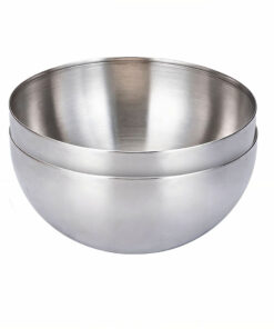 1-SOGA 20cm Elegant Silver Salad Bowl with Model 201 A Versatile Kitchen Essential
