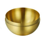 1-SOGA 15cm Gold Salad Bowl with Model 201 Elegant and Durable Kitchen Essential