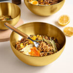 3-SOGA 15cm Gold Salad Bowl with Model 201 Elegant and Durable Kitchen Essential
