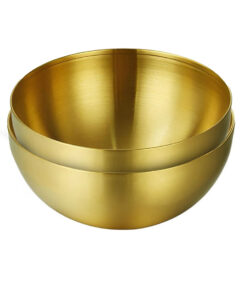1-SOGA 20cm Gold Salad Bowl with Model 201 Elegant and Durable Kitchen Essential