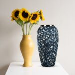 6-SOGA 35x17cm Blue Large Ceramic Flower Vase Elegant Living Room Home Decor