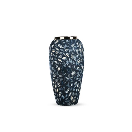 1-SOGA 35x17cm Blue Large Ceramic Flower Vase Elegant Living Room Home Decor