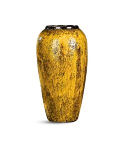 1-SOGA 35x17cm Yellow Large Ceramic Flower Vase Elegant Living Room Home Decor