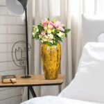 6-SOGA 35x17cm Yellow Large Ceramic Flower Vase Elegant Living Room Home Decor