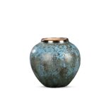 1-SOGA 21x22cm Light Blue Small Ceramic Flower Vase Elegant Living Room Home Decor