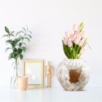 5-SOGA 21x22cm Gradient White Small Ceramic Flower Vase Elegant Living Room Home Decor