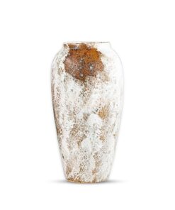 1-SOGA 35x17 Gradient White Large Ceramic Flower Vase Elegant Living Room Home Decor