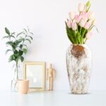 6-SOGA 35x17 Gradient White Large Ceramic Flower Vase Elegant Living Room Home Decor