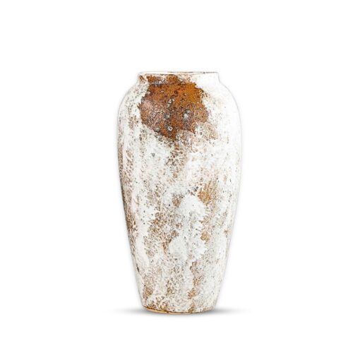 1-SOGA 35x17 Gradient White Large Ceramic Flower Vase Elegant Living Room Home Decor