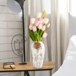 7-SOGA 35x17 Gradient White Large Ceramic Flower Vase Elegant Living Room Home Decor