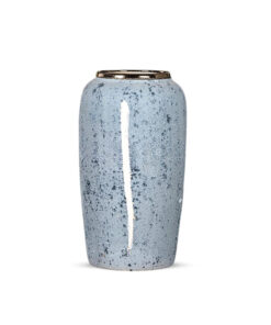 1-SOGA 35x17cm Grey Large Ceramic Flower Vase Elegant Living Room Home Decor
