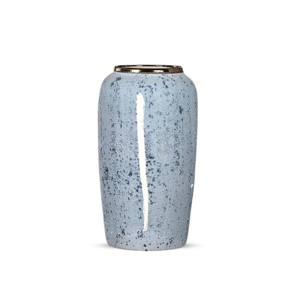 1-SOGA 35x17cm Grey Large Ceramic Flower Vase Elegant Living Room Home Decor