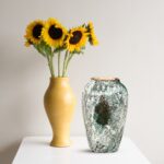 5-SOGA 30x19cm Green Medium Ceramic Flower Vase Elegant Living Room Home Decor