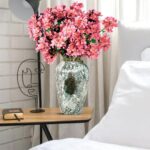 7-SOGA 30x19cm Green Medium Ceramic Flower Vase Elegant Living Room Home Decor