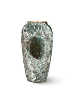 1-SOGA 35x17cm Green Large Ceramic Flower Vase Elegant Living Room Home Decor